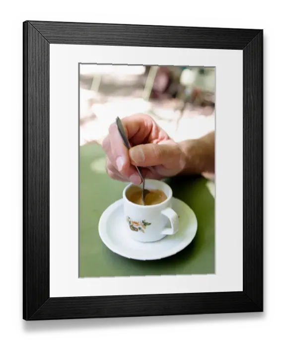 Framed Print : France, Paris, Luxemburg Gardens, Coffee cup Framed Print : France, Paris, Luxemburg Gardens, Coffee cup