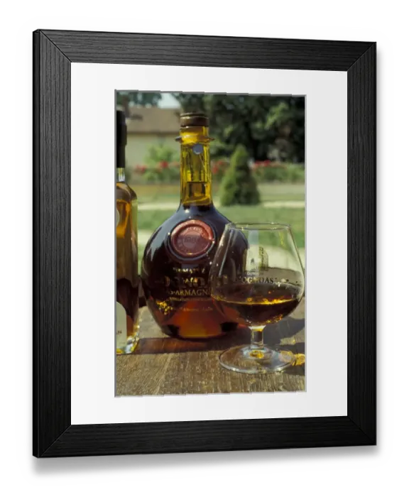 Framed Print : Europe, France, Aquitania, Armagnac. Armagnac is made from white grapes grown in Framed Print : Europe, France, Aquitania, Armagnac. Armagnac is made from white grapes grown in
