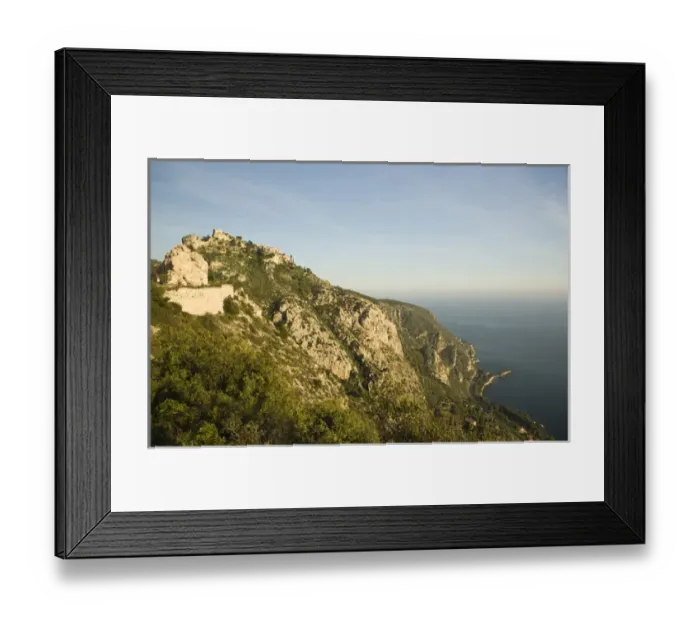 Framed Print : View from road to the village of Eze. Near Villefranche in the south of France Framed Print : View from road to the village of Eze. Near Villefranche in the south of France