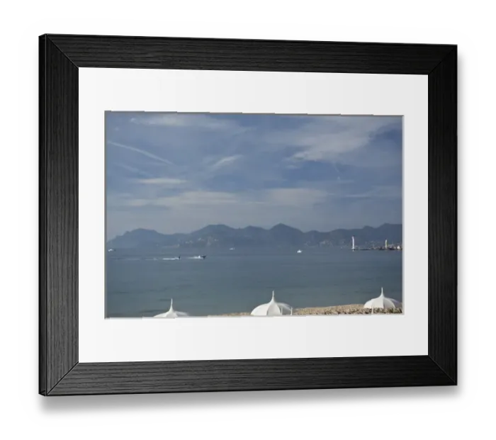 Framed Print : Beach walk area of Cannes, France Framed Print : Beach walk area of Cannes, France