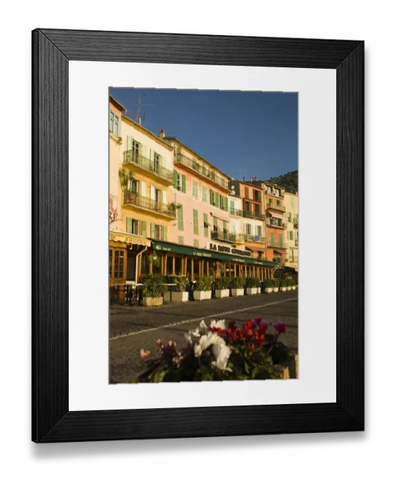 Framed Print : Beautiful marina area in beautiful morning light. Villefranche sur Mer near Nice Framed Print : Beautiful marina area in beautiful morning light. Villefranche sur Mer near Nice