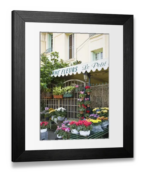 Framed Print : Charming flower shop. Beaulieu sur Mer. on the coastline in the South of France Framed Print : Charming flower shop. Beaulieu sur Mer. on the coastline in the South of France