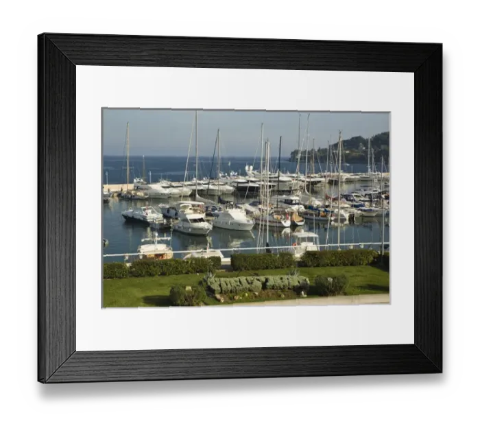 Framed Print : Marina area. Beaulieu sur Mer. on the coastline in the South of France Framed Print : Marina area. Beaulieu sur Mer. on the coastline in the South of France