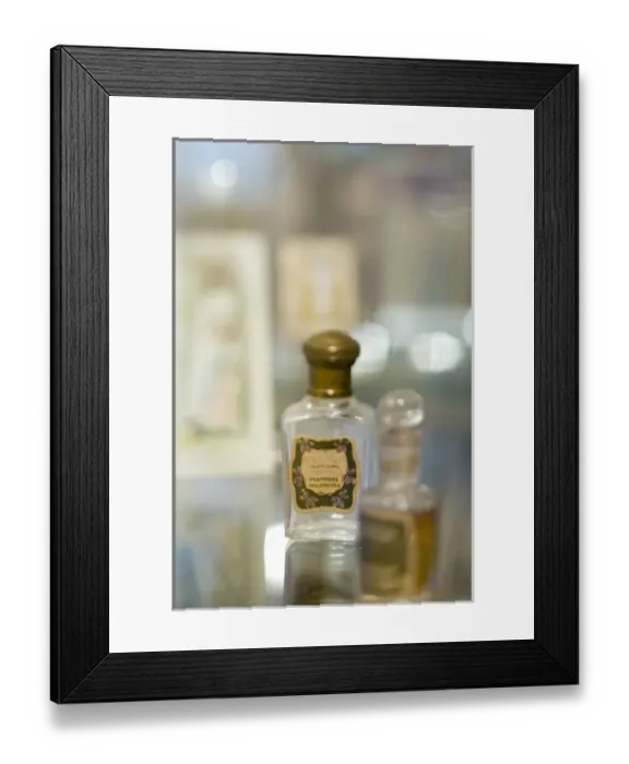Framed Print : tour of perfune factory in the village of Eze. Near Villefranche in the south of France Framed Print : tour of perfune factory in the village of Eze. Near Villefranche in the south of France