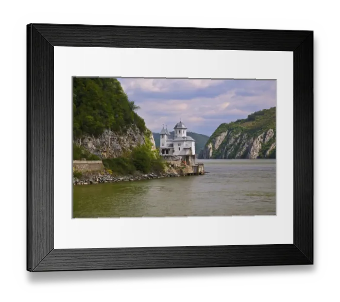 Framed Print : Cruising down the Danube River, throught the Kazan gorge of the Iron Gate throught