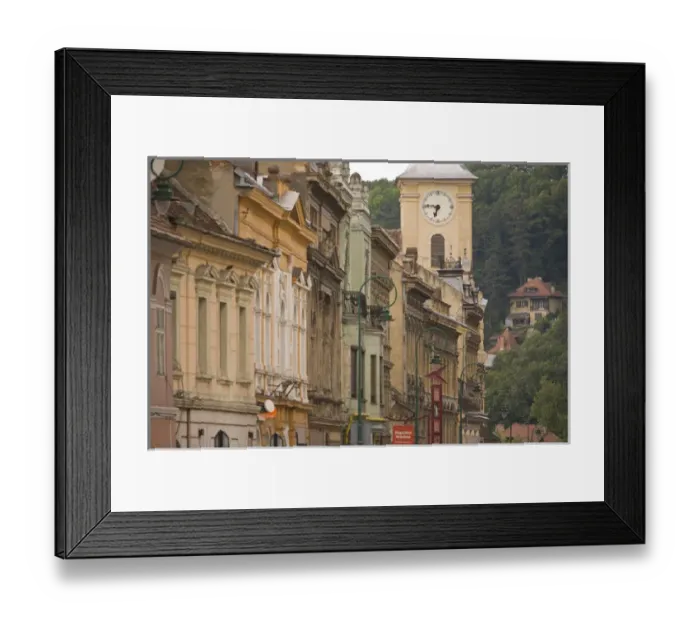 Framed Print : Baroque Old Town of Brasov, Romania, Eastern Europe