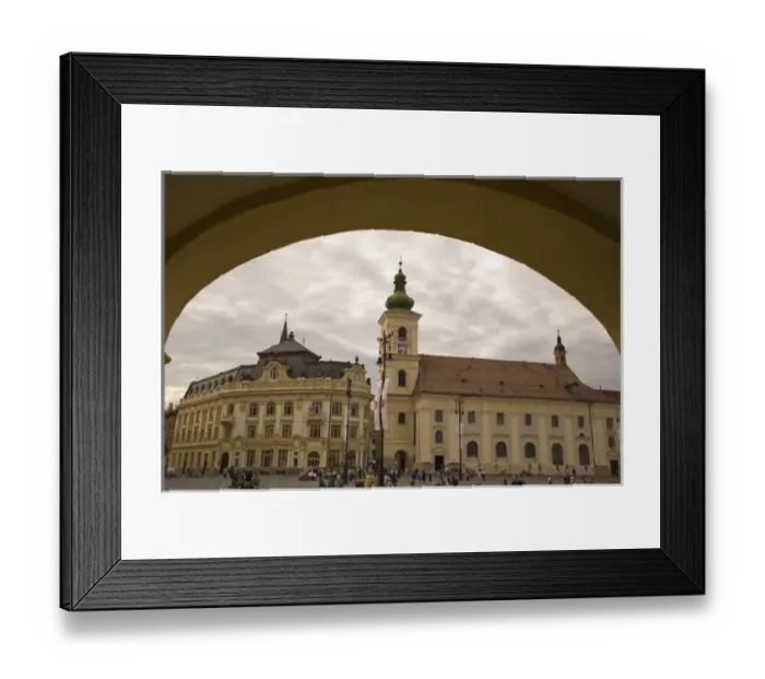 Framed Print : Old Town, Sibiu-European Capital of Culture 2007, Romania, Eastern Europe