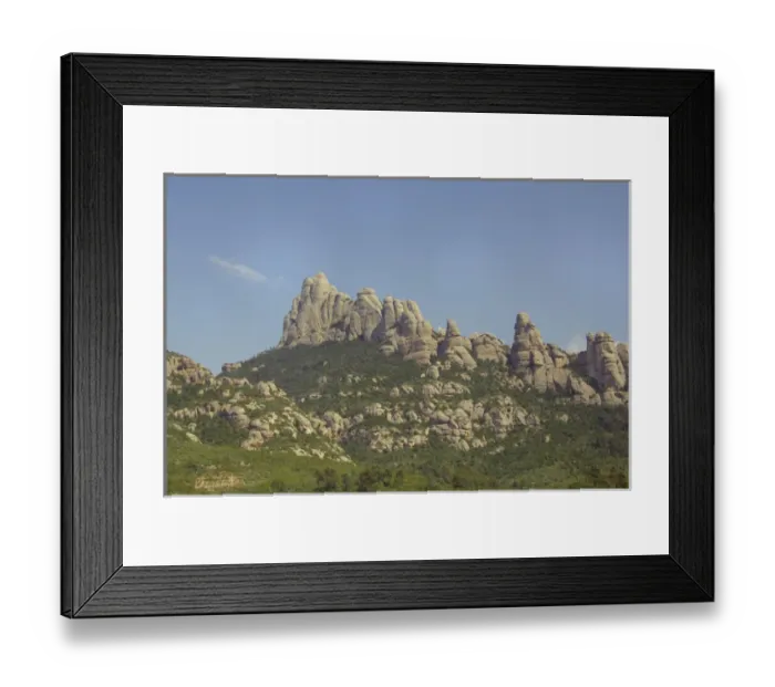 Framed Print : Europe, Spain, Catalunya. Benedictine monastery of Montserrat ( serrated mountain ) Framed Print : Europe, Spain, Catalunya. Benedictine monastery of Montserrat ( serrated mountain )