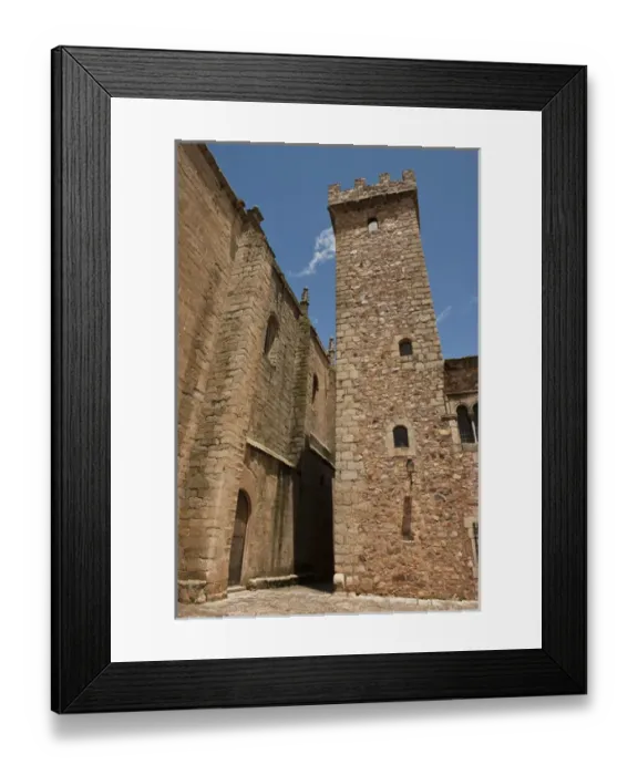 Framed Print : Old Stone Buildings Plaza de Santa Maraaa Historic Centre of Caceres Framed Print : Old Stone Buildings Plaza de Santa Maraaa Historic Centre of Caceres