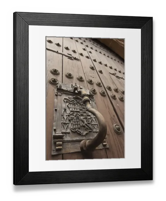 Framed Print : Palacio Episcopal Dating back to the 13th century, while the most modern part Framed Print : Palacio Episcopal Dating back to the 13th century, while the most modern part