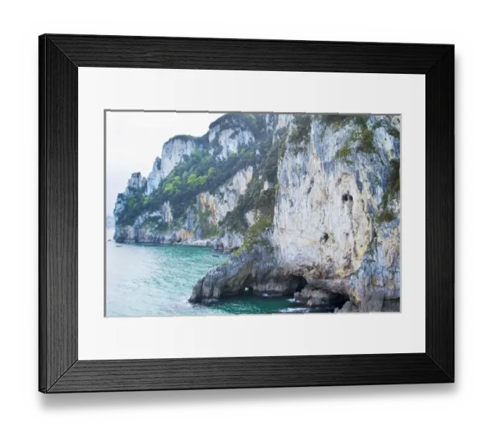 Framed Print : CANTABRIA. Landscape from Faro del Caballo on Mount Buciero. Santona. Spain Framed Print : CANTABRIA. Landscape from Faro del Caballo on Mount Buciero. Santona. Spain