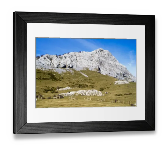 Framed Print : Gorbea Natural Park. Lekanda mount. Biscay province. Basque Country
