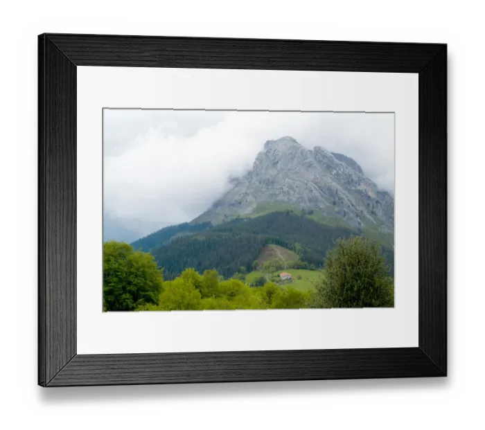 Framed Print : Urkiola Natural Park. Untzillatz mount. Biscay province. Basque Country. Spain
