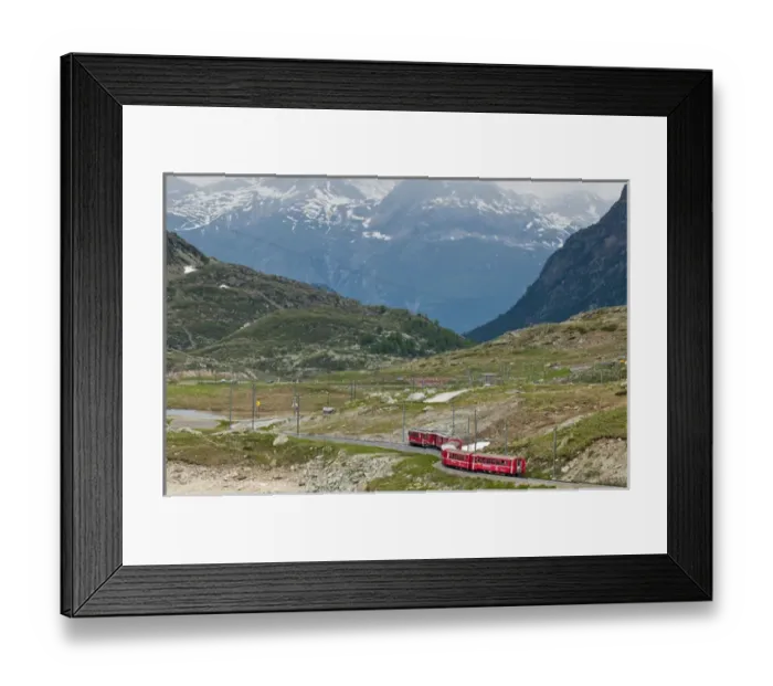 Framed Print : Bernina Pass, Switzerland