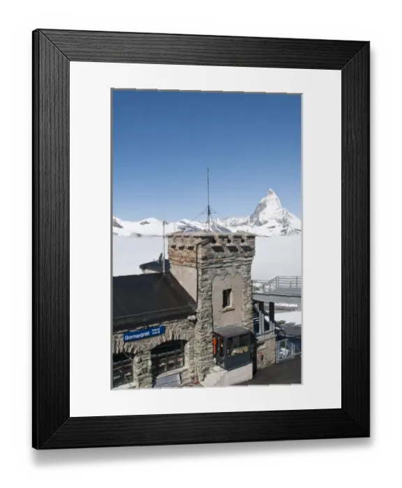 Framed Print : Gornergrat Peak, Switzerland. Matterhorn from atop Gornergrat