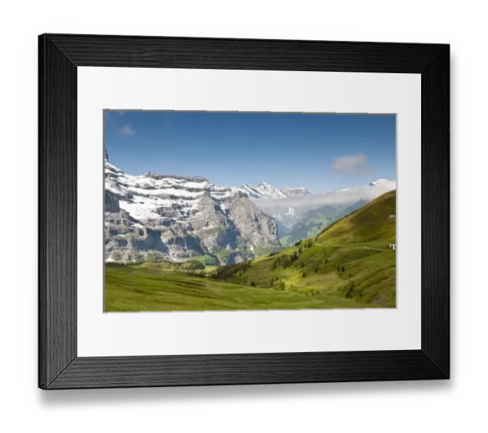 Framed Print : Jungfrau Region, Switzerland. Grindelwald Valley from below Jungfraujoch Framed Print : Jungfrau Region, Switzerland. Grindelwald Valley from below Jungfraujoch