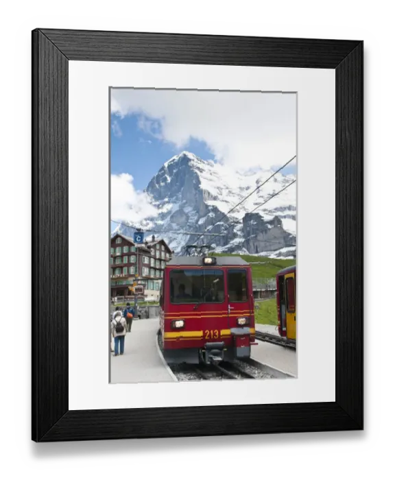 Framed Print : Jungfrau Region, Switzerland. Jungfrau massif from Kleine Scheidegg