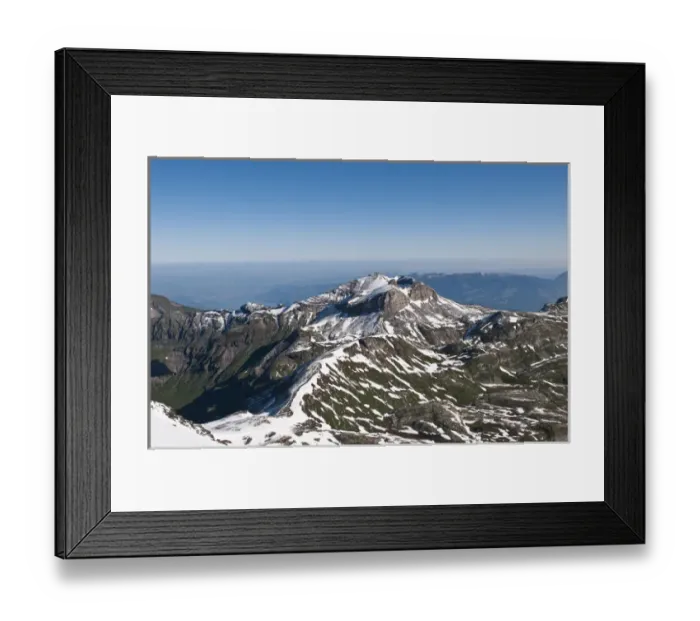 Framed Print : Jungfrau Region, Switzerland. Jungfrau massif from Schilthorn Peak Framed Print : Jungfrau Region, Switzerland. Jungfrau massif from Schilthorn Peak