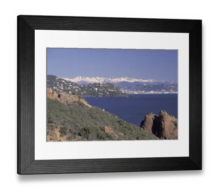 Framed Print : Europe, France, Cote d Azur Cannes seen from Corniche d Esteral Framed Print : Europe, France, Cote d Azur Cannes seen from Corniche d Esteral