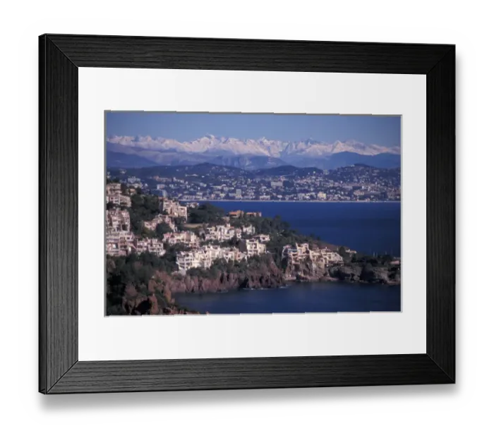Framed Print : EU, France, Cote D Azur, View of Cannes with Alpes Maritimes in background Framed Print : EU, France, Cote D Azur, View of Cannes with Alpes Maritimes in background