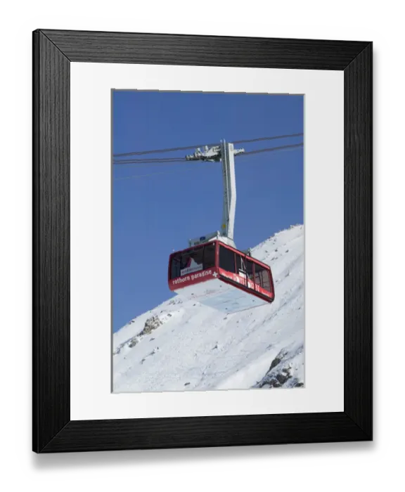 Framed Print : SWITZERLAND-Wallis / Valais-ZERMATT: Blauherd (el. 2571 meters) / Winter Rothorn Peak Framed Print : SWITZERLAND-Wallis / Valais-ZERMATT: Blauherd (el. 2571 meters) / Winter Rothorn Peak