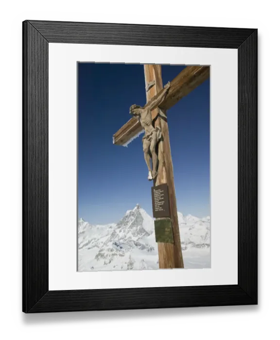 Framed Print : SWITZERLAND-Wallis  /  Valais-ZERMATT: Klein Matterhorn (Matterhorn Glacier Paradise) (el