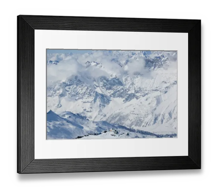 Framed Print : SWITZERLAND-Wallis  /  Valais-ZERMATT: Klein Matterhorn (Matterhorn Glacier Paradise) (el