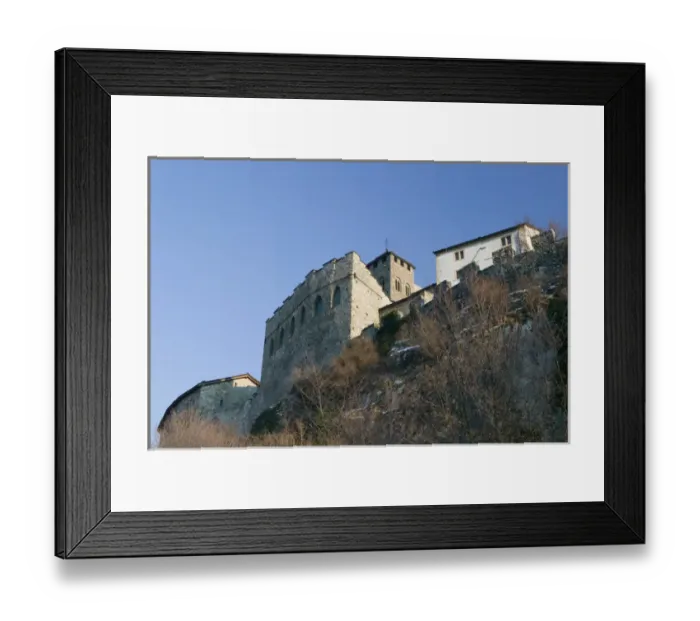 Framed Print : SWITZERLAND-Wallis / Valais-SION: Basilique de Valere (12th century) Winter Framed Print : SWITZERLAND-Wallis / Valais-SION: Basilique de Valere (12th century) Winter