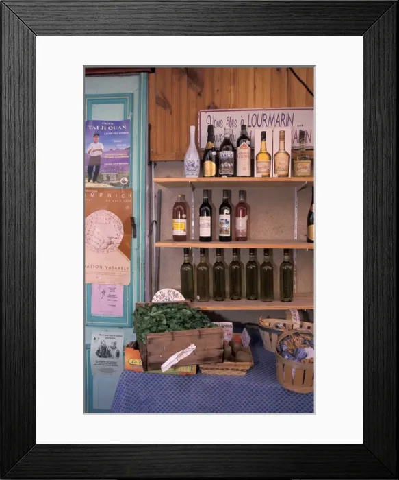 Framed Print : EU, France, Provence, Lourmarin. Grocery store Framed Print : EU, France, Provence, Lourmarin. Grocery store