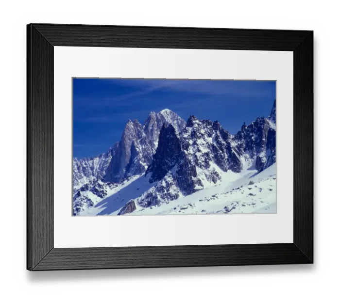 Framed Print : EU, France, French Alps, Mountain terrain near Chamonix