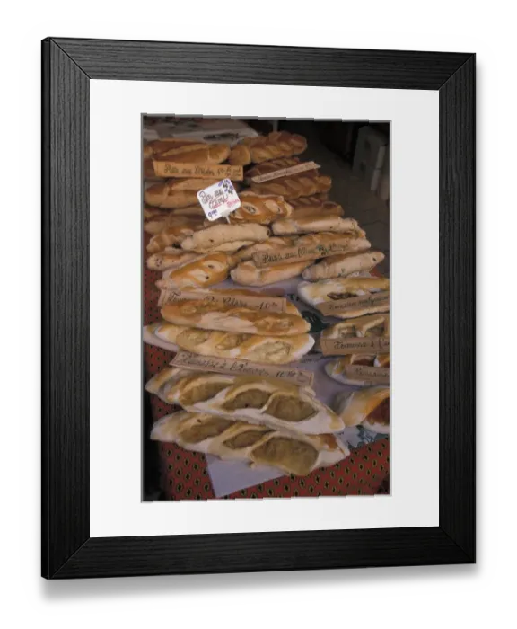 Framed Print : EU, France, Provence, Fresh bread for sale Framed Print : EU, France, Provence, Fresh bread for sale