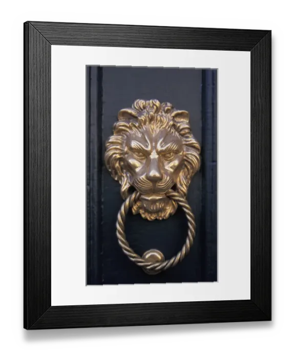 Framed Print : Europe, France, Jura, Poligny. Ornate lion head door knocker Framed Print : Europe, France, Jura, Poligny. Ornate lion head door knocker