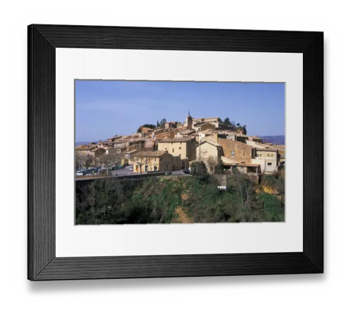 Framed Print : Europe, France, Provence. Picturesque village of Roussillon
