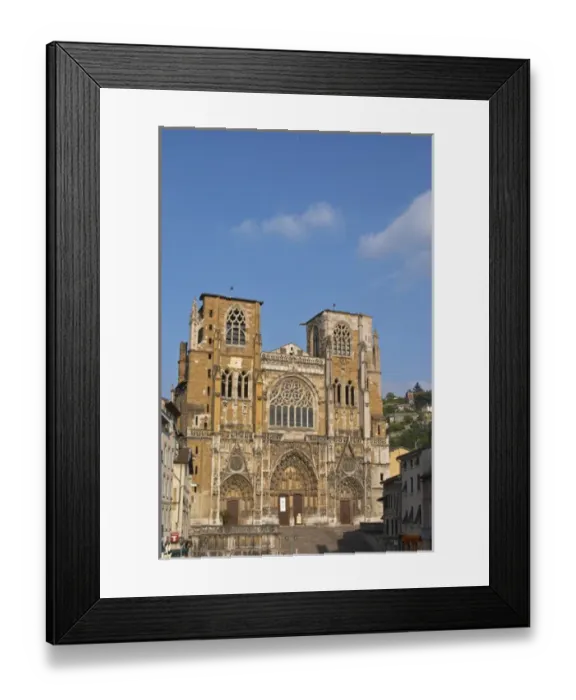 Framed Print : In Vienne, the Saint Maurice cathedral built between the 12th twelvth and 16th sixteenth century Framed Print : In Vienne, the Saint Maurice cathedral built between the 12th twelvth and 16th sixteenth century