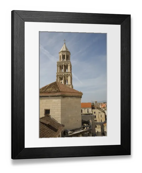 Framed Print : Europe, Croatia, Dalmatia, Split. Campanile (belltower) of Cathedral of St. Domnius Framed Print : Europe, Croatia, Dalmatia, Split. Campanile (belltower) of Cathedral of St. Domnius