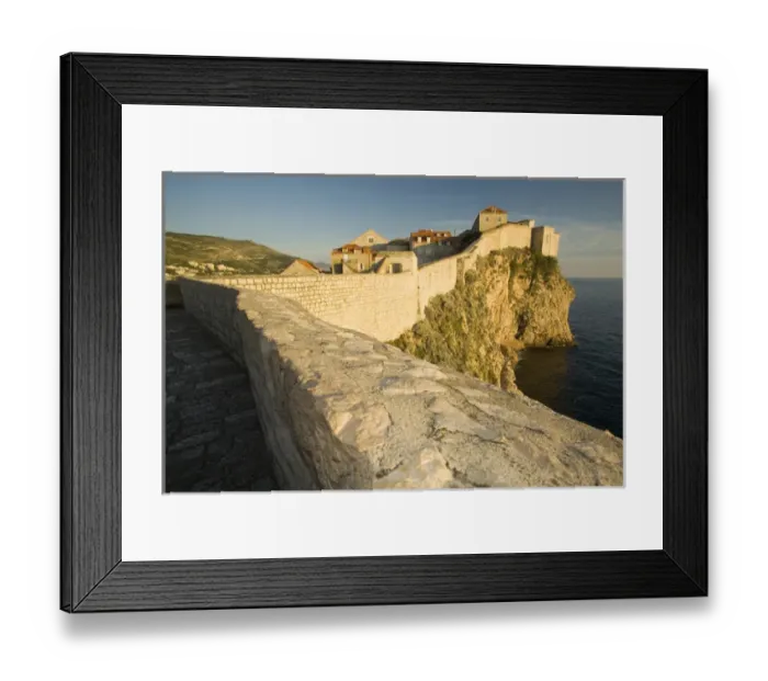 Framed Print : Europe, Croatia, Dalmatia, Dubrovnik. View of historic houses and Adriatic Sea Framed Print : Europe, Croatia, Dalmatia, Dubrovnik. View of historic houses and Adriatic Sea