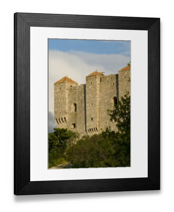 Framed Print : Nehaj fortress, senj, croatia, eastern europe. balkan, europe