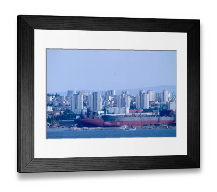 Framed Print : view of city, split, croatia, eastern europe. balkan, europe