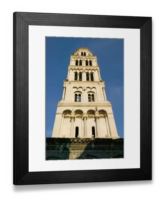 Framed Print : belltower of St. Domnius, split, croatia, eastern europe. balkan, europe