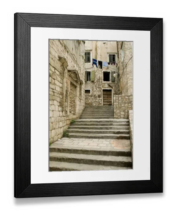 Framed Print : old town, sibenik, croatia, eastern europe. balkan, europe Framed Print : old town, sibenik, croatia, eastern europe. balkan, europe