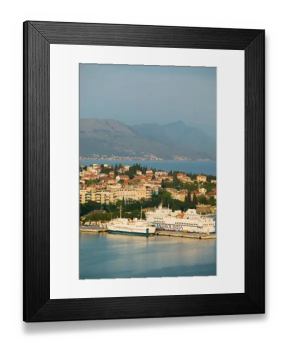 Framed Print : view of the city, split, croatia, eastern europe. balkan, europe Framed Print : view of the city, split, croatia, eastern europe. balkan, europe