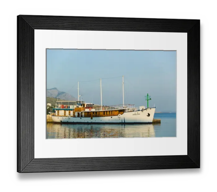 Framed Print : tourist boat, split, croatia, eastern europe. balkan, europe Framed Print : tourist boat, split, croatia, eastern europe. balkan, europe