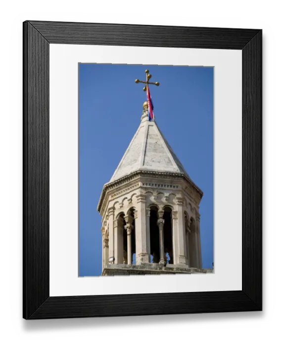 Framed Print : belltower of St. Domnius, split, croatia, eastern europe. balkan, europe Framed Print : belltower of St. Domnius, split, croatia, eastern europe. balkan, europe