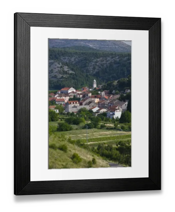 Framed Print : CROATIA, Sibenik-Knin Region, KRKA NATIONAL PARK. View of the town of SKRADIN Framed Print : CROATIA, Sibenik-Knin Region, KRKA NATIONAL PARK. View of the town of SKRADIN