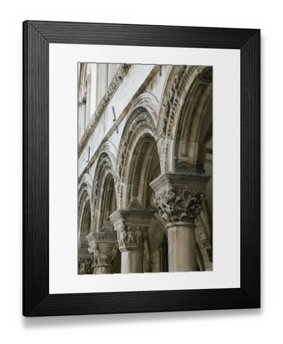 Framed Print : CROATIA, Southern Dalmatia, DUBROVNIK. Old Town DUBROVNIK, Franciscan Monastery