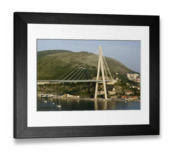 Framed Print : CROATIA, Southern Dalmatia, DUBROVNIK. Dr. Franjo Trudman Bridge over the Dubrovacka Framed Print : CROATIA, Southern Dalmatia, DUBROVNIK. Dr. Franjo Trudman Bridge over the Dubrovacka