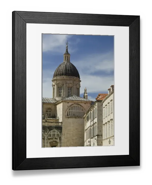 Framed Print : CROATIA, Southern Dalmatia, DUBROVNIK. Old Town DUBROVNIK, St. Blaises Church