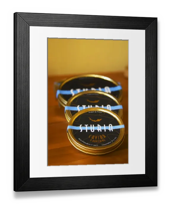 Framed Print : Three tins of Caviar d Aquitaine Sturia Caviar et Prestige Saint Framed Print : Three tins of Caviar d Aquitaine Sturia Caviar et Prestige Saint