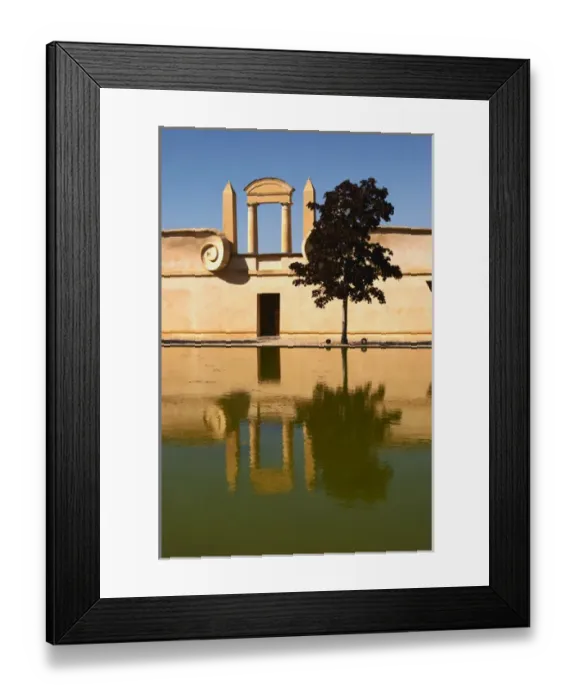 Framed Print : The newly built winery and pond at The Chateau Baron Pichon Longueville in Pauillac Framed Print : The newly built winery and pond at The Chateau Baron Pichon Longueville in Pauillac