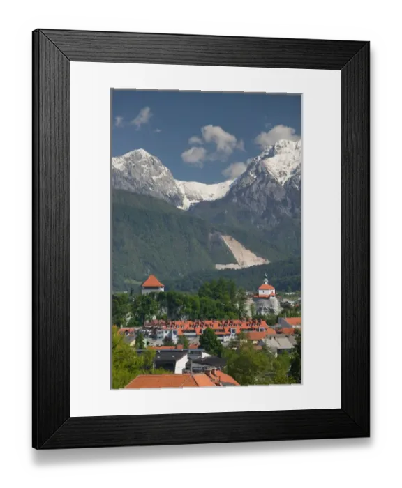 Framed Print : SLOVENIA-GORENJSKA-Kamnik: Town View & Kamnik Savinja Alps a Walter Bibikow 2004 Framed Print : SLOVENIA-GORENJSKA-Kamnik: Town View & Kamnik Savinja Alps a Walter Bibikow 2004